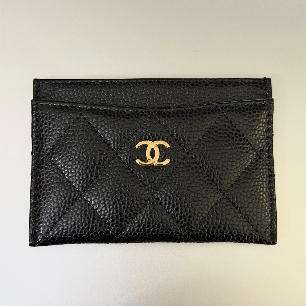 Chanel Classic Card Holder (Black Caviar/Gold) [2025]